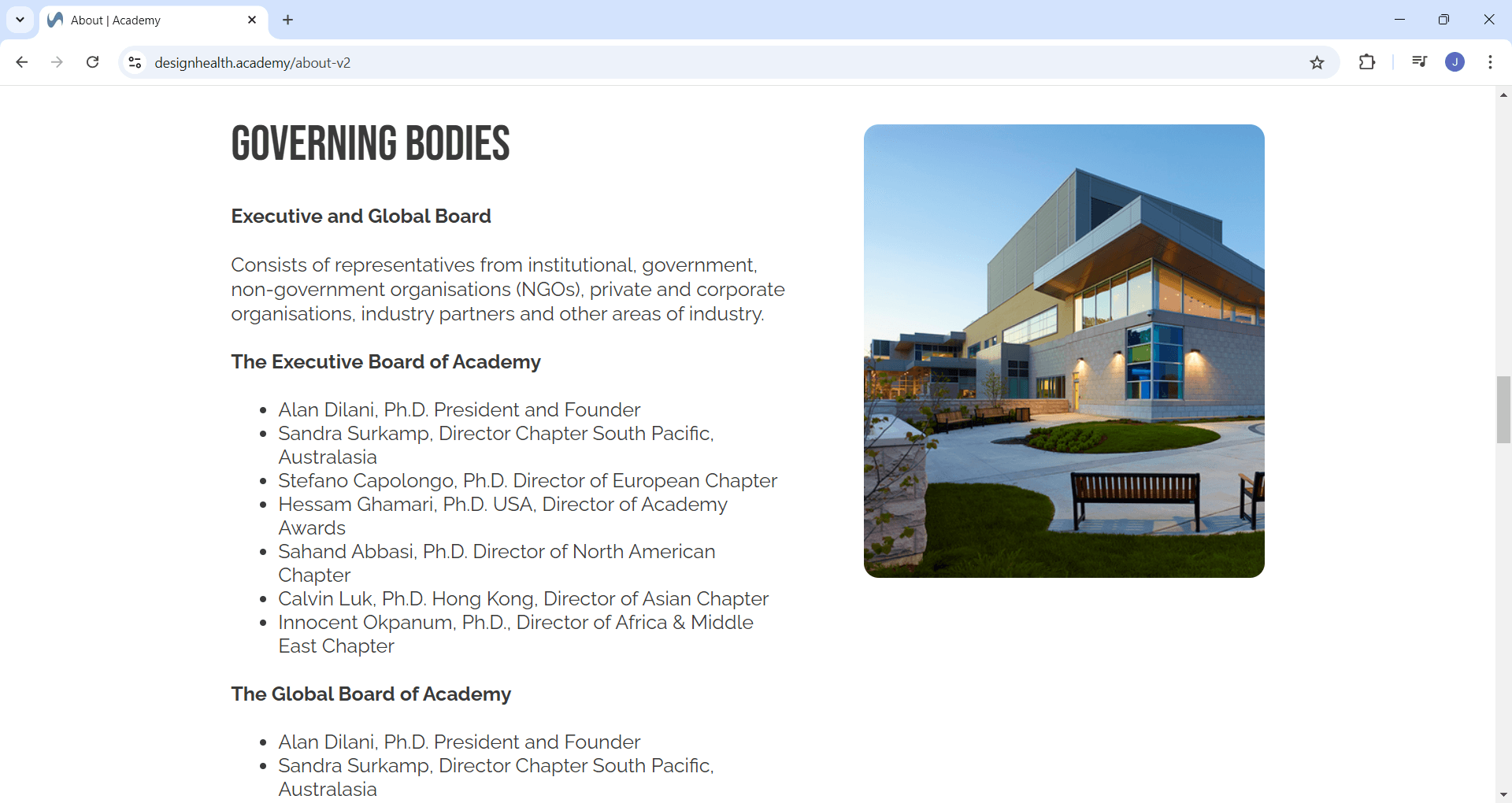 Governing bodies written section