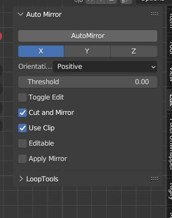 An Auto Mirror user interface menu is present in the corner of the screen, with a large button saying AutoMirror at the top of the menu