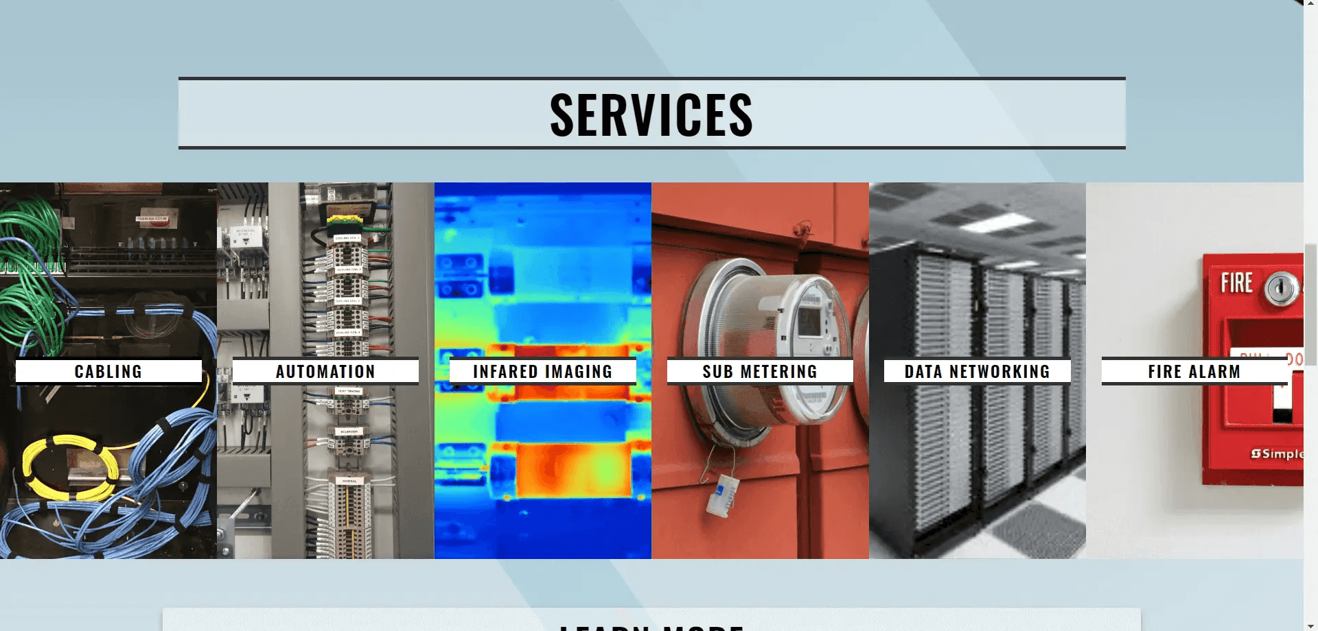 Buxton & Dawe specializes in cabling, automation, infrared imaging, sub metering, data networking, and file alarm services