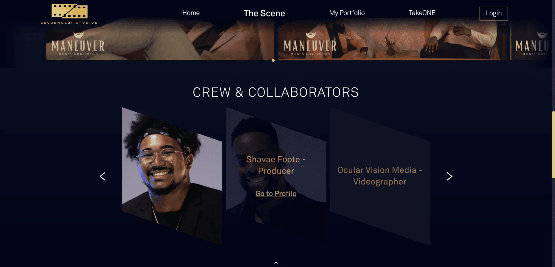 The crew and collaborators of a project have their own special shout-out section